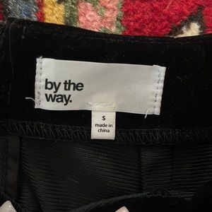 Lace up velvet skirt